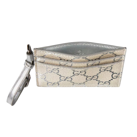 Gucci GG Coated Fabric Card Holder – Beige