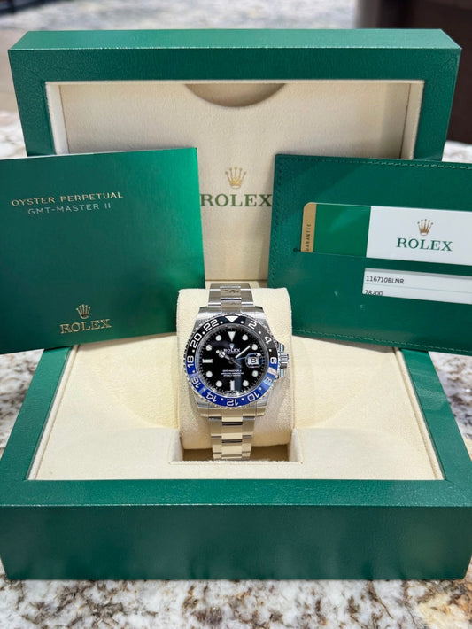 2017 Rolex GMT-Master II Batman 116710BLNR Watch