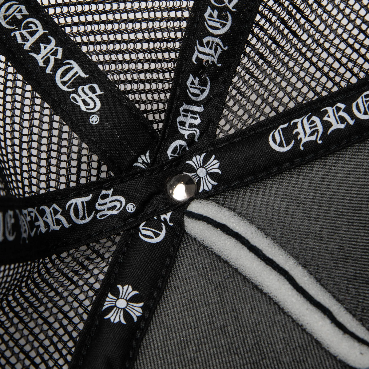 Chrome Hearts CH Hollywood USA Trucker Cap - Black