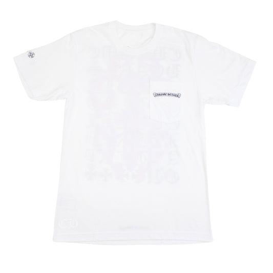 Chrome Hearts Script Dagger Logo Short Sleeve T Shirt
