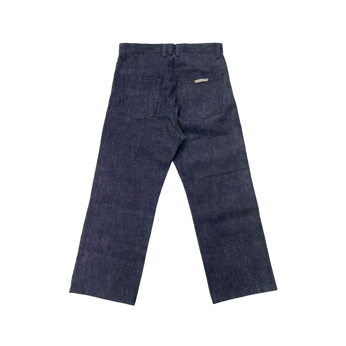 Chrome Hearts KS Cross Button Jeans – Indigo back view