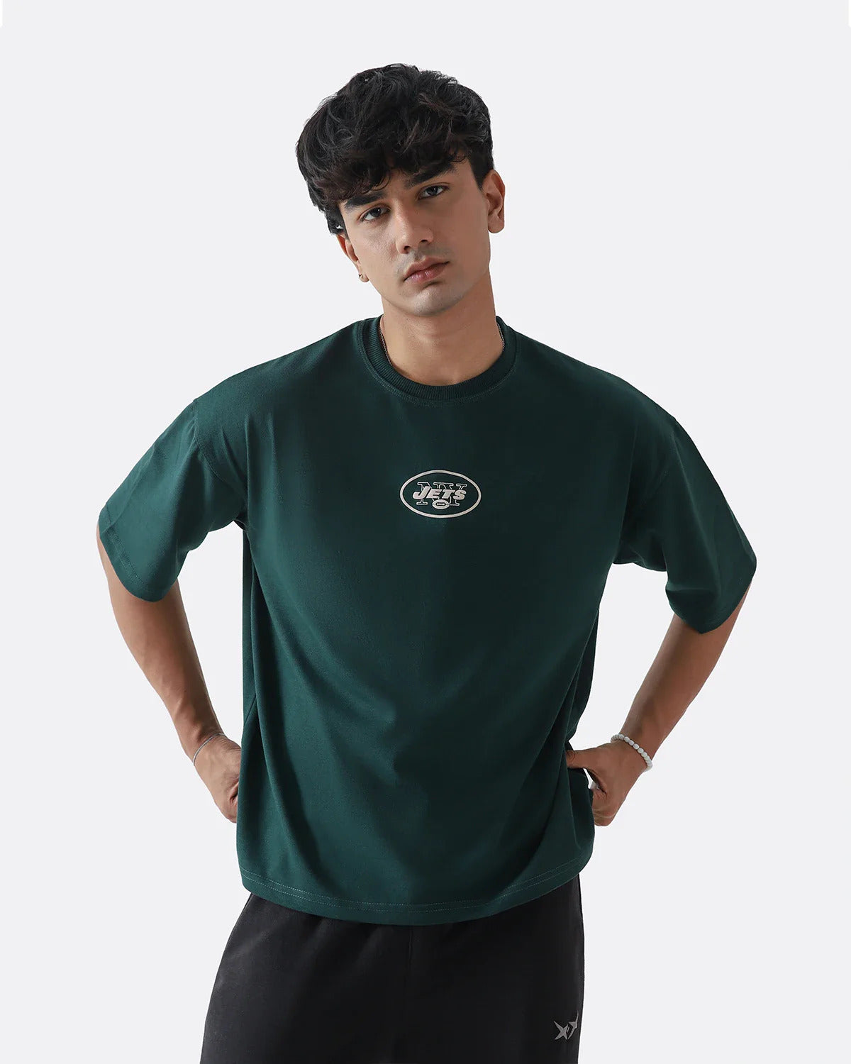Diaz Clothing Slate Green Oversized Graphic T-Shirt