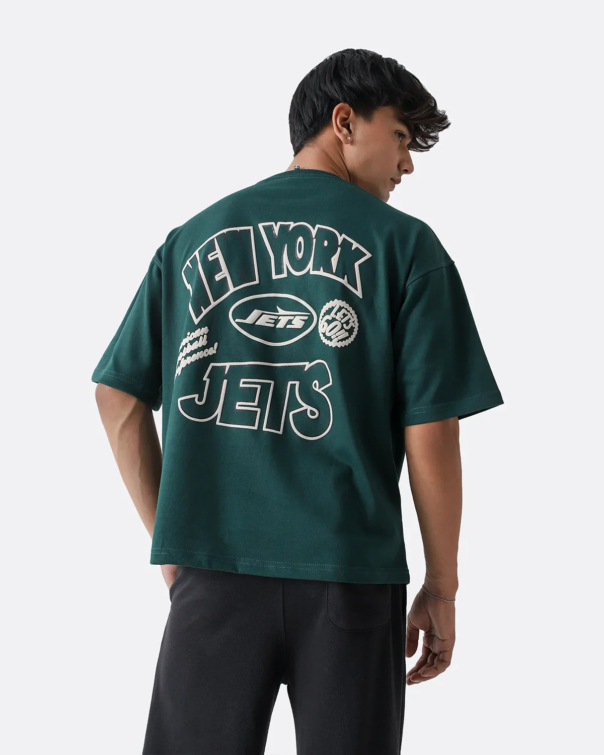 Diaz Clothing Slate Green Oversized Graphic T-Shirt