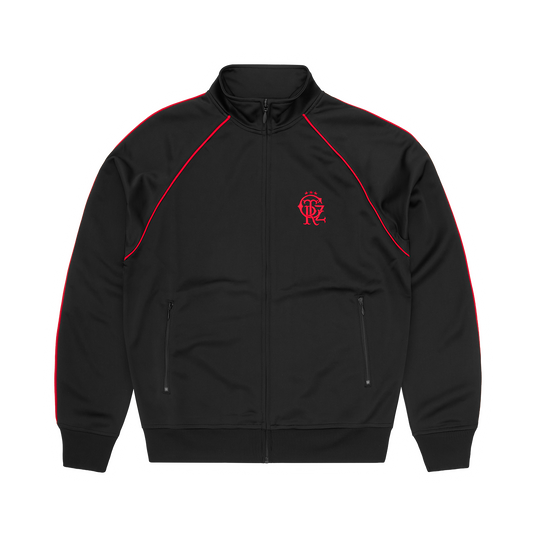 Corteiz 3 Star Crest Track Jacket - Black