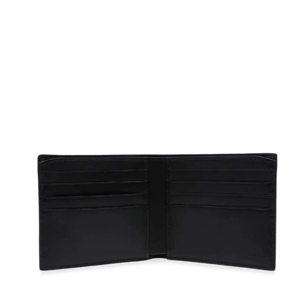 Gucci Blade Embroidery Leather Wallet – Black