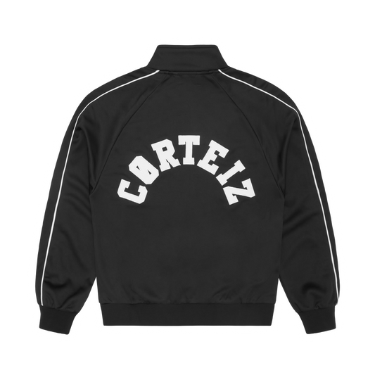 Corteiz Crest Arch Track Jacket - Black