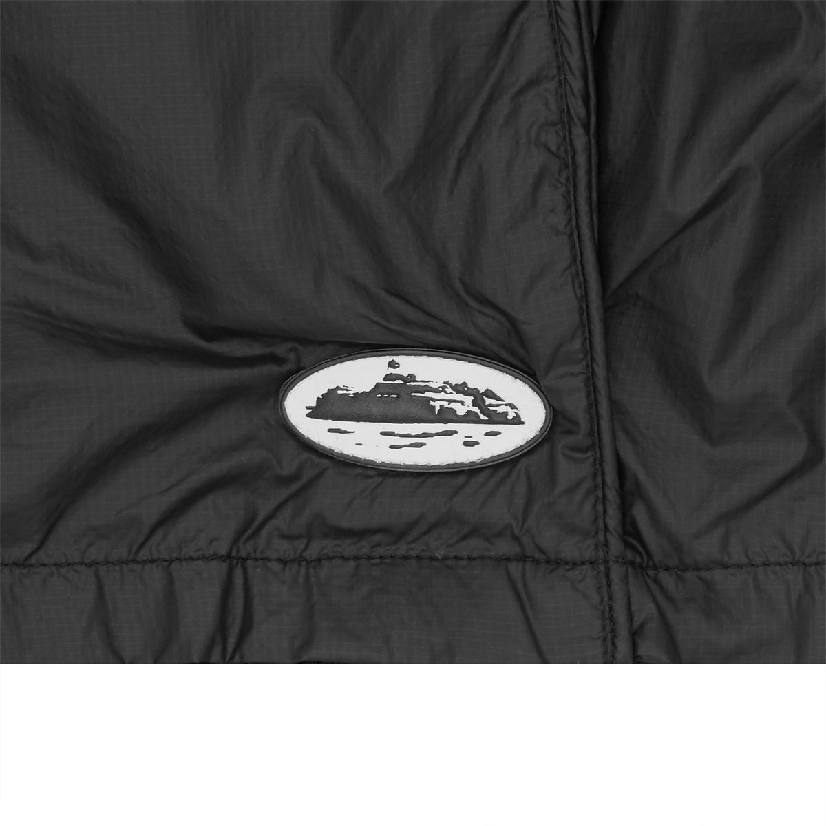 Corteiz Alcatraz Nylon Patch Short - Black