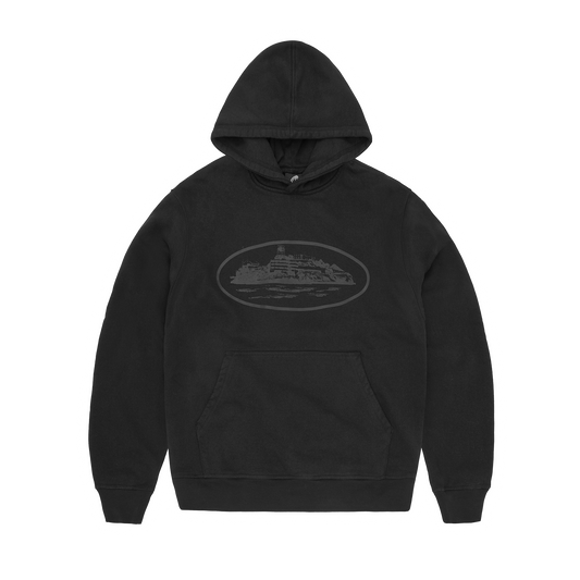 Corteiz Alcatraz Hoodie - Triple Black