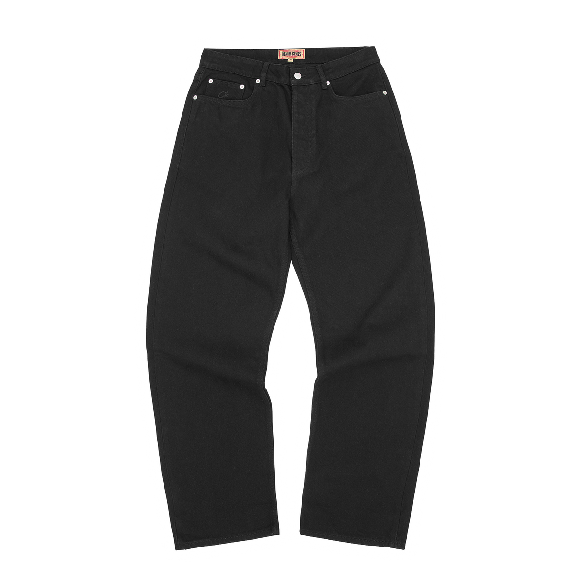 Corteiz Allstarz Baggy Jeans - Triple Black