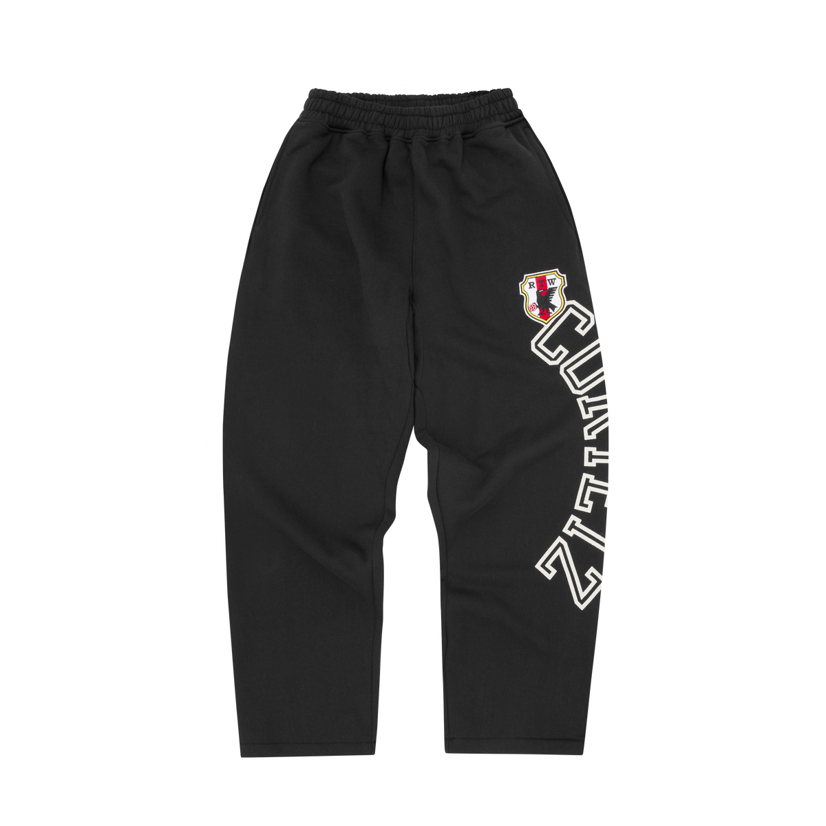 Corteiz Arch Shield Open Hem Sweatpant - Black