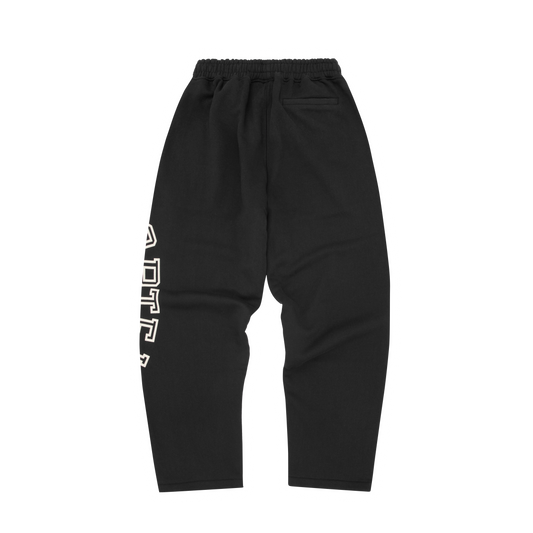 Corteiz Arch Shield Open Hem Sweatpant - Black