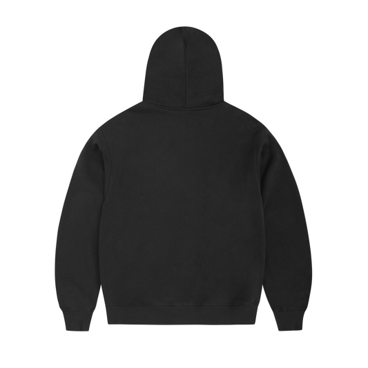 Corteiz Arch Shield Zip Hoodie - Black