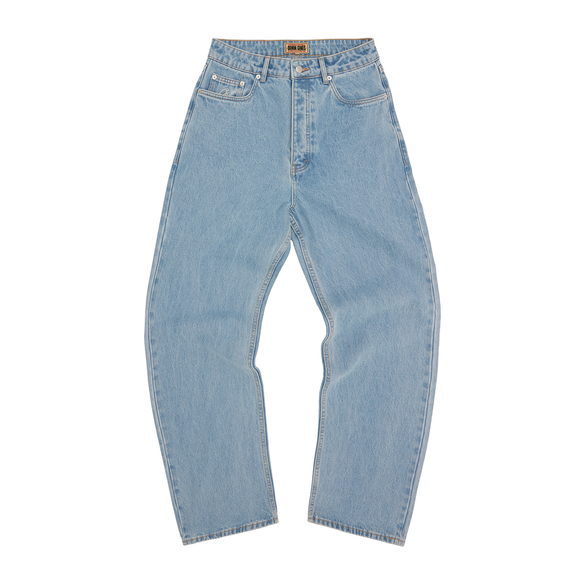 Corteiz Allstarz Baggy Jeans - Washed Blue