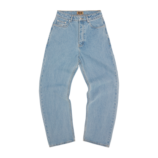 Corteiz Allstarz Baggy Jeans - Washed Blue