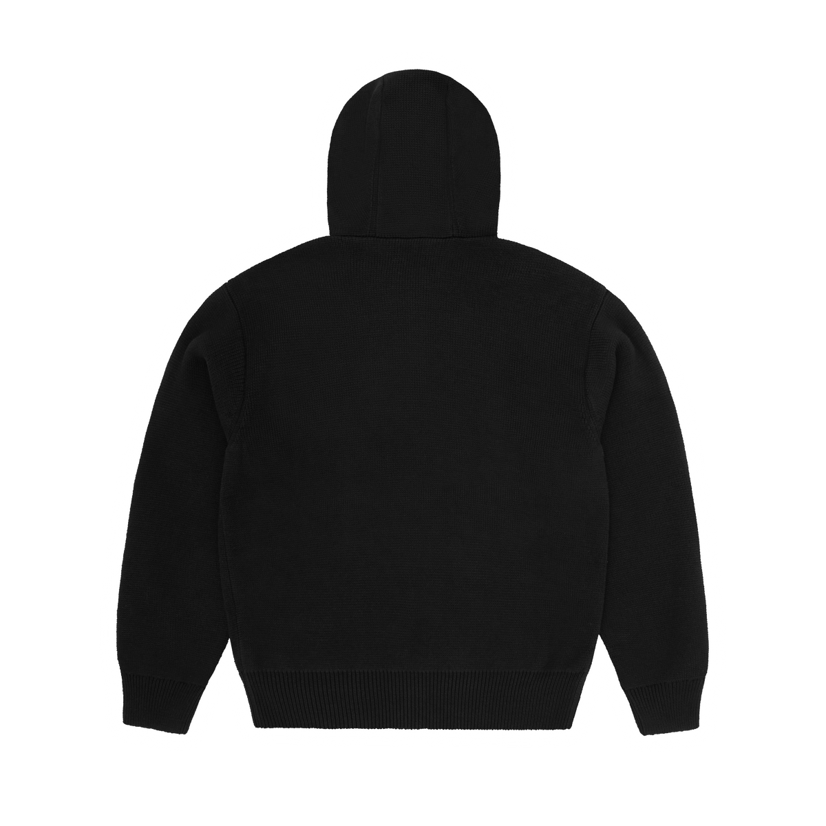 Corteiz 3M College Knit Zip Hoodie - Black