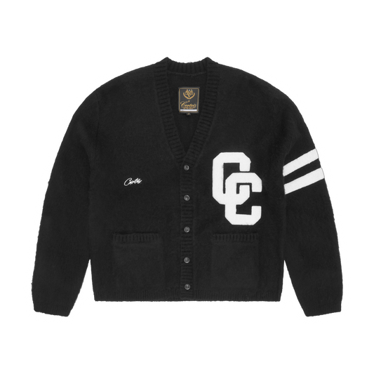 Corteiz College Cardigan - Black