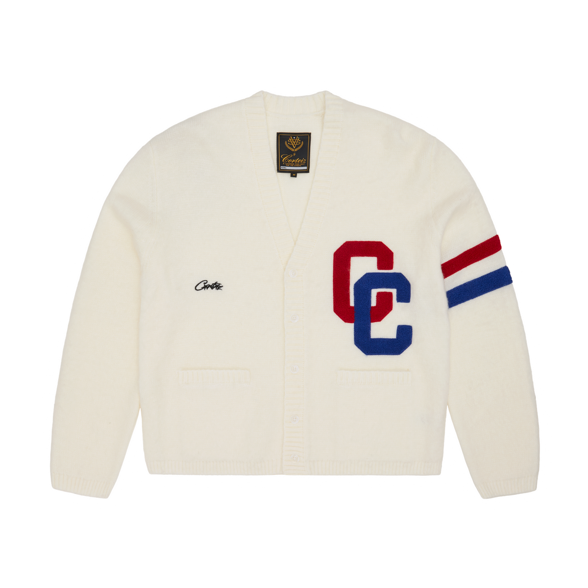 Corteiz College Cardigan - Cream