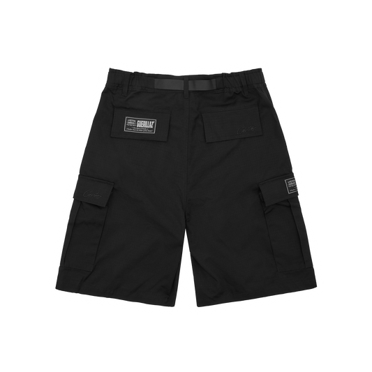 Corteiz Alcatraz Cargo Short - Triple Black