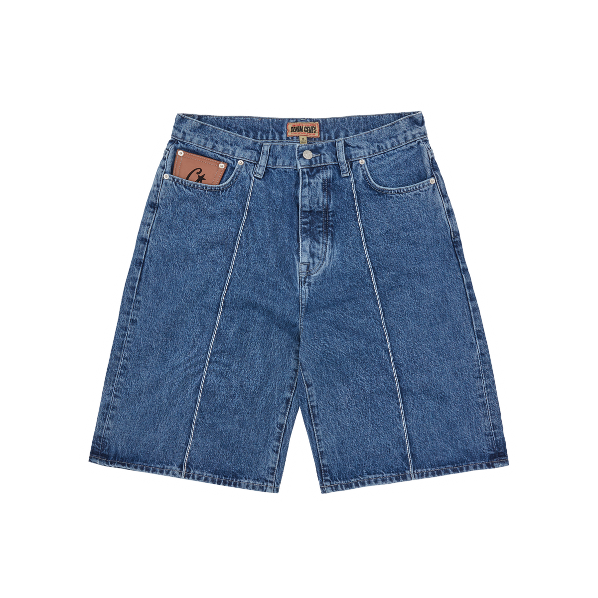 Corteiz C-Star Denim Short - Washed Blue