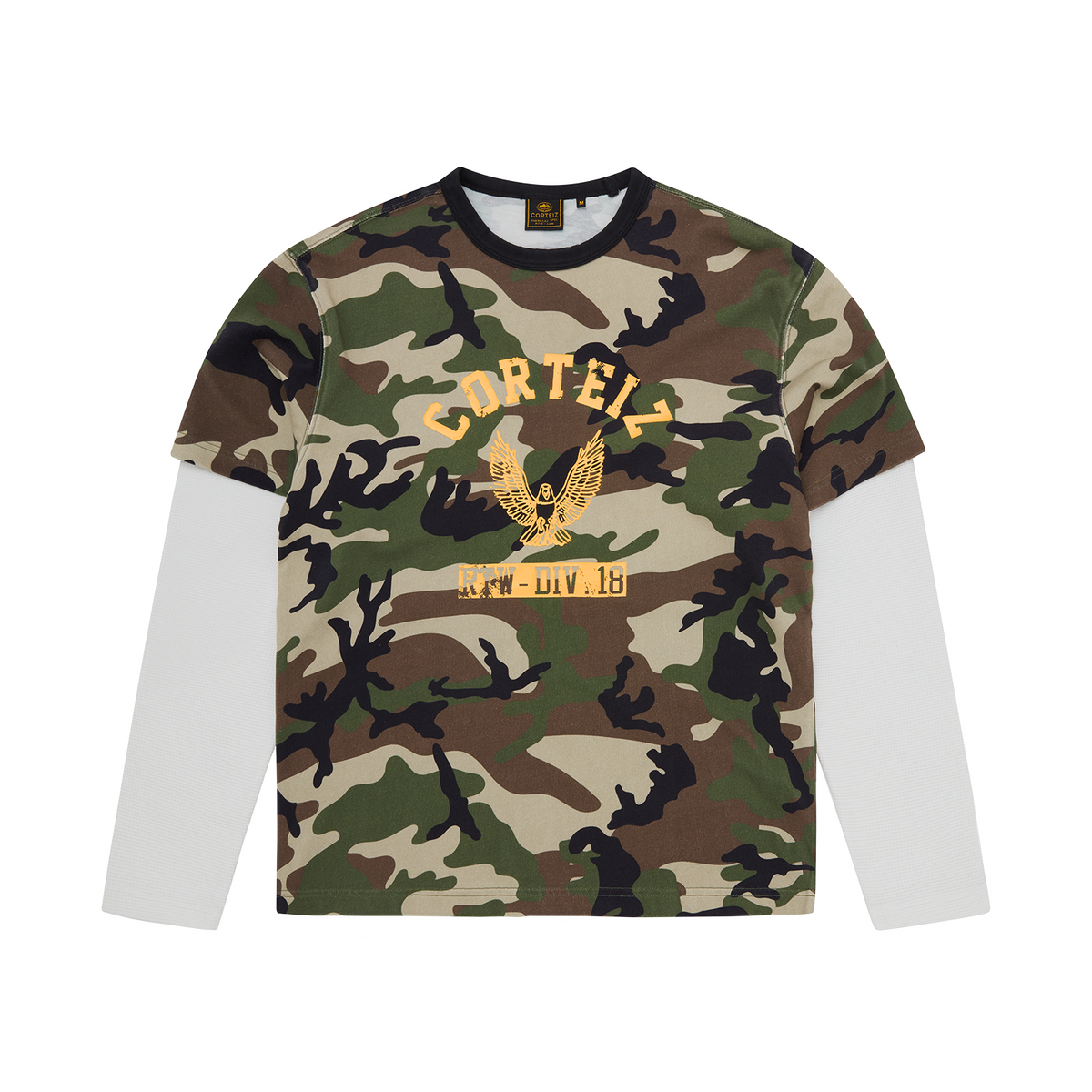 Corteiz Eagle Camo Thermal LS - Woodland