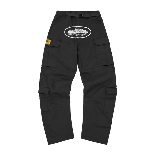 Corteiz Alcatraz Cargo Pant - Black