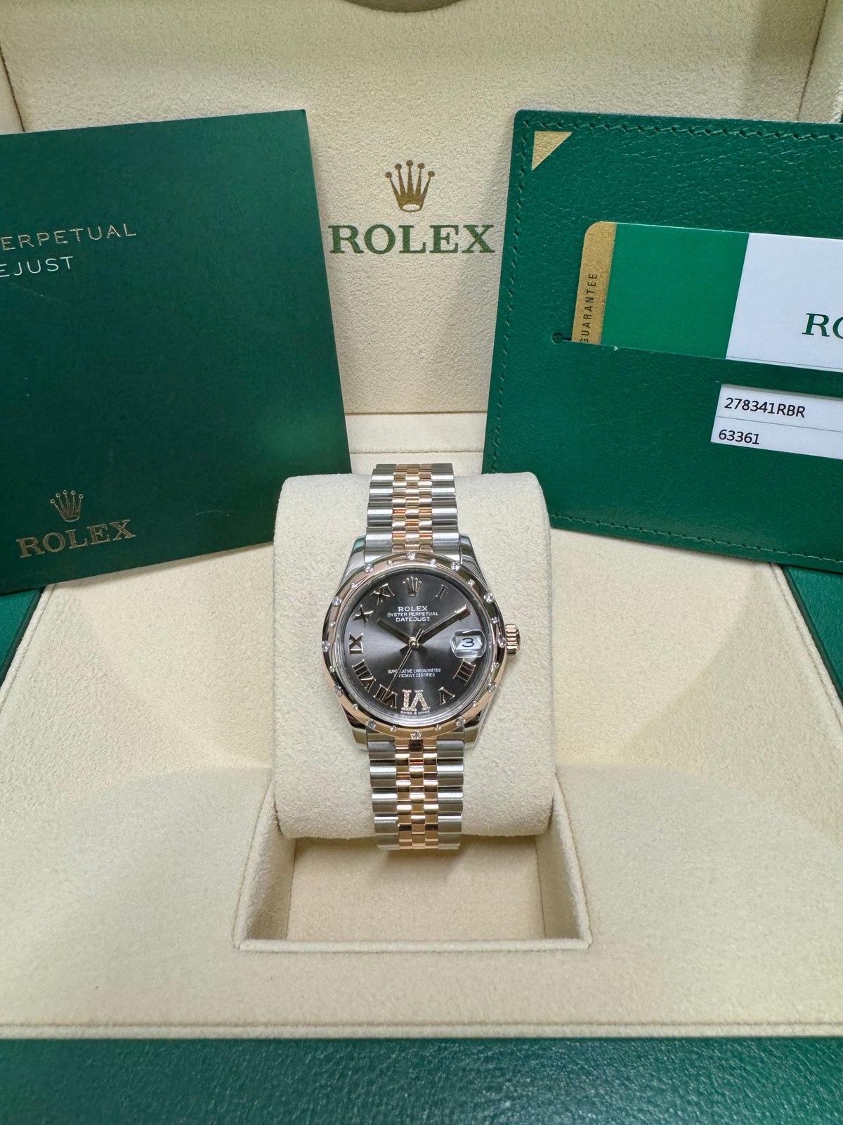 2019 Rolex Ladies Datejust 31 278341RBR Watch