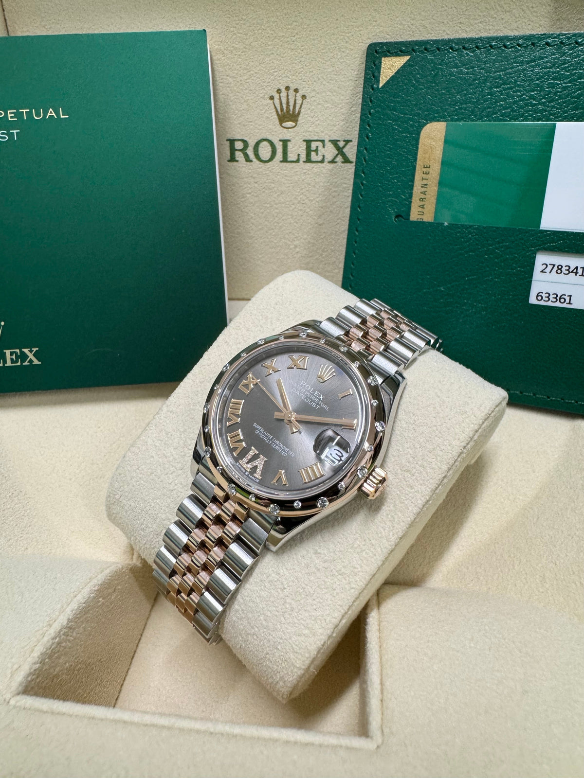 2019 Rolex Ladies Datejust 31 278341RBR Watch