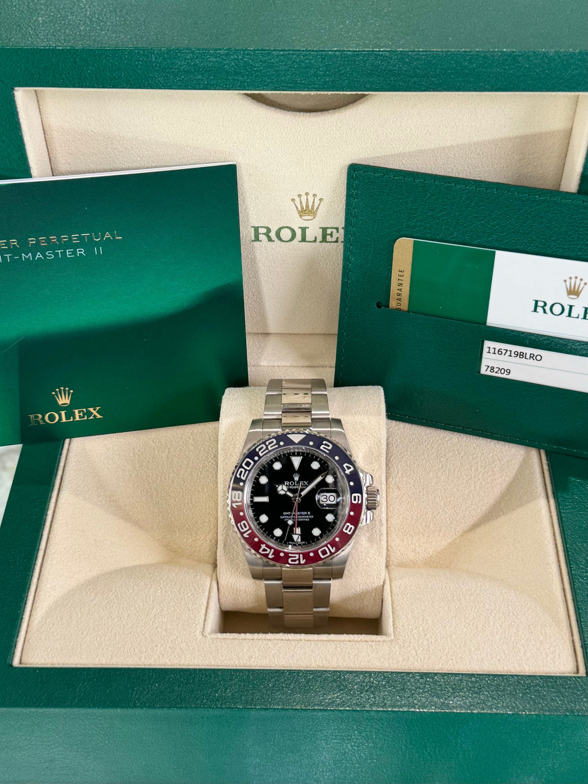 2015 Rolex GMT-Master II Pepsi 116719BLRO Watch