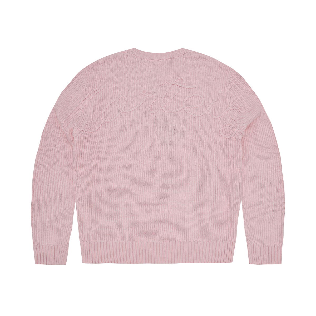 Corteiz Crochet Applique Knit Crew - Pink