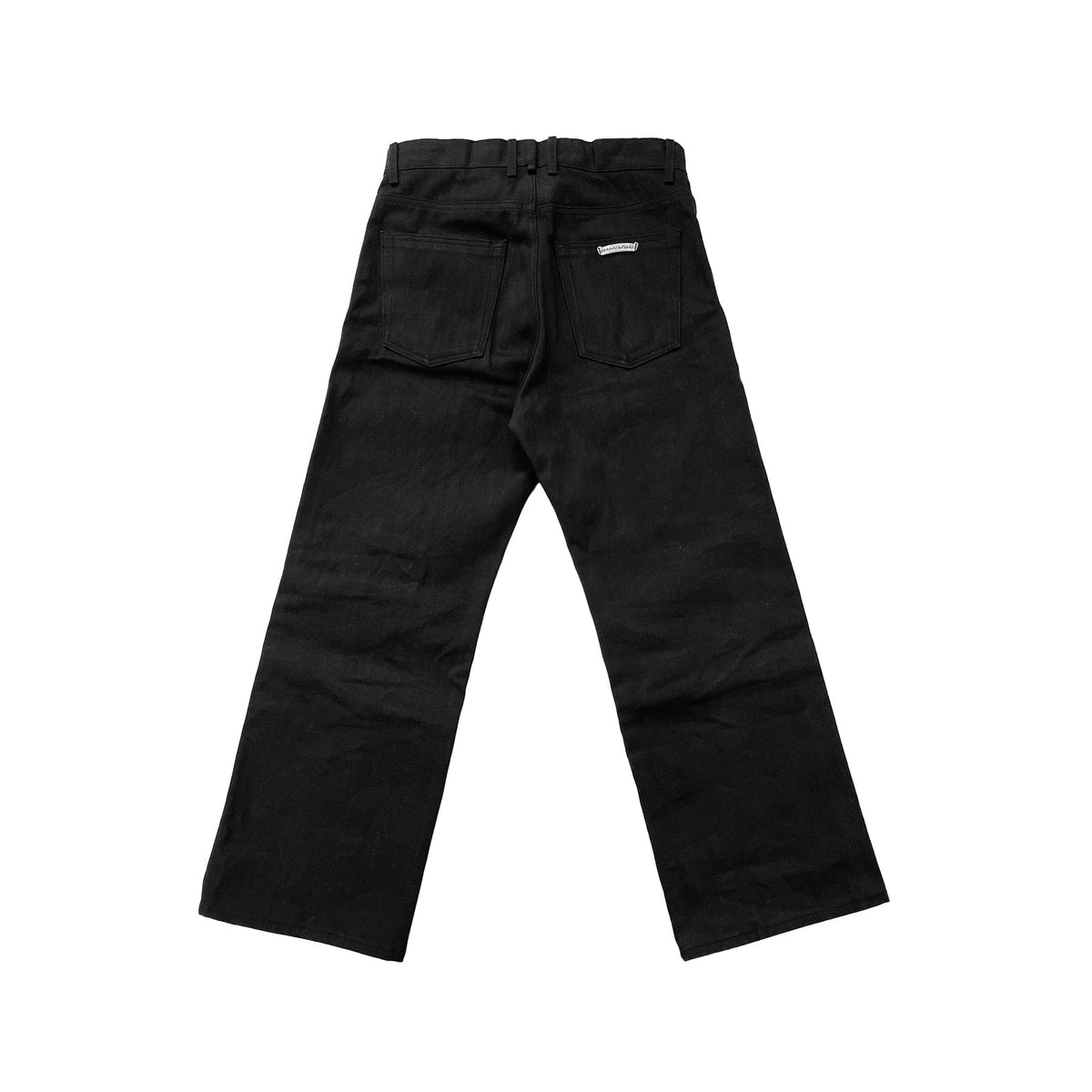 Chrome Hearts KS Cross Button Jeans – Black back view