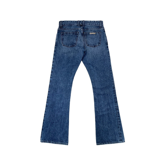 Chrome Hearts Turbo Diesel Jeans – Blue back view