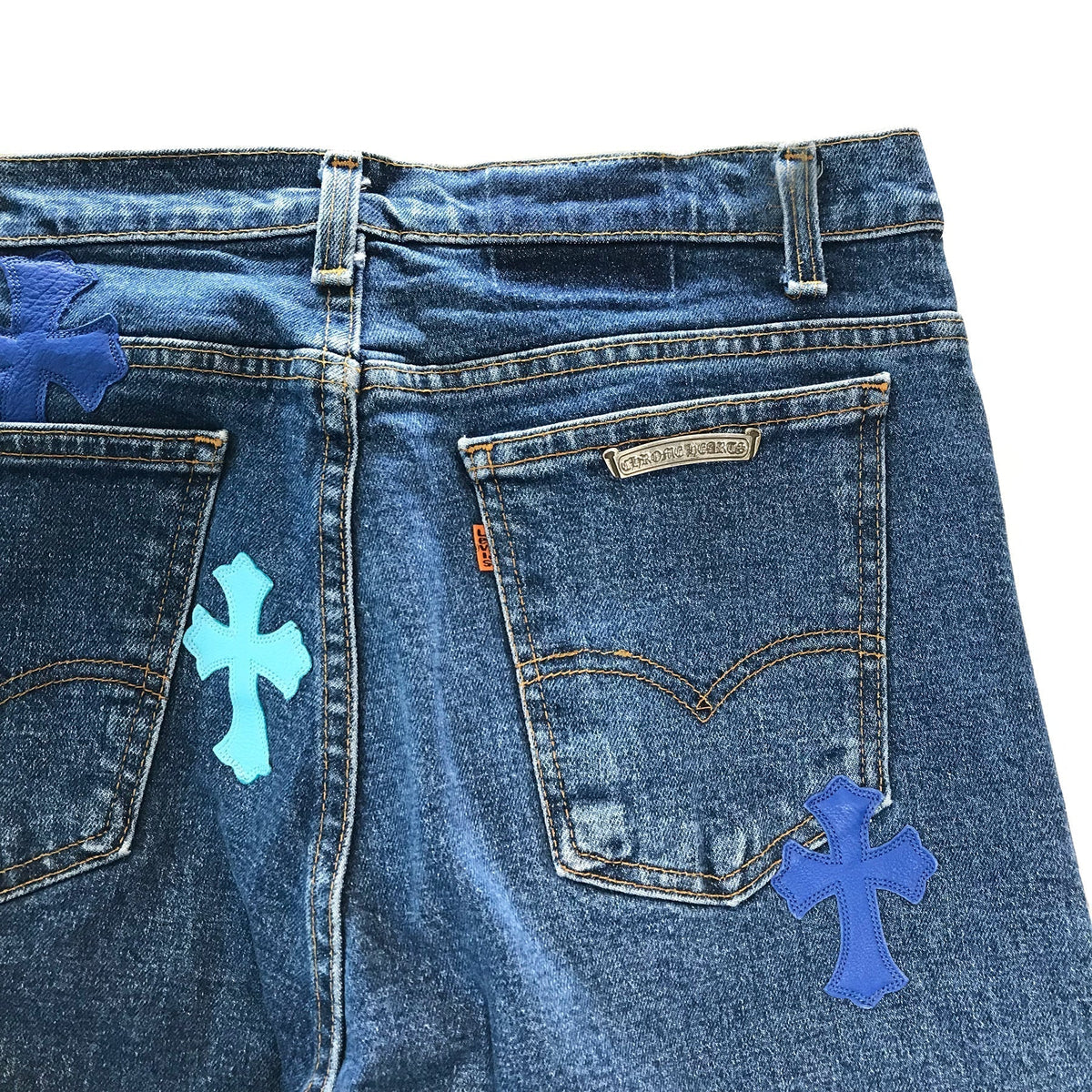 Chrome Hearts x Levi's Blue Cross Patch Jeans – Denim alternate view