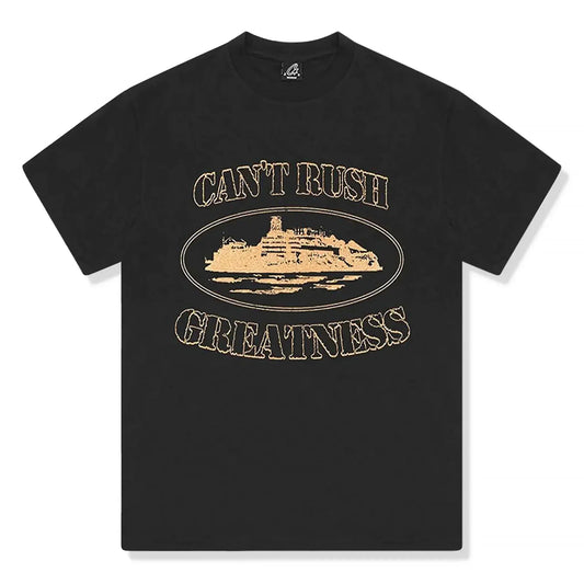 Corteiz X Central Cee Can't Rush Greatness T Shirt - Black