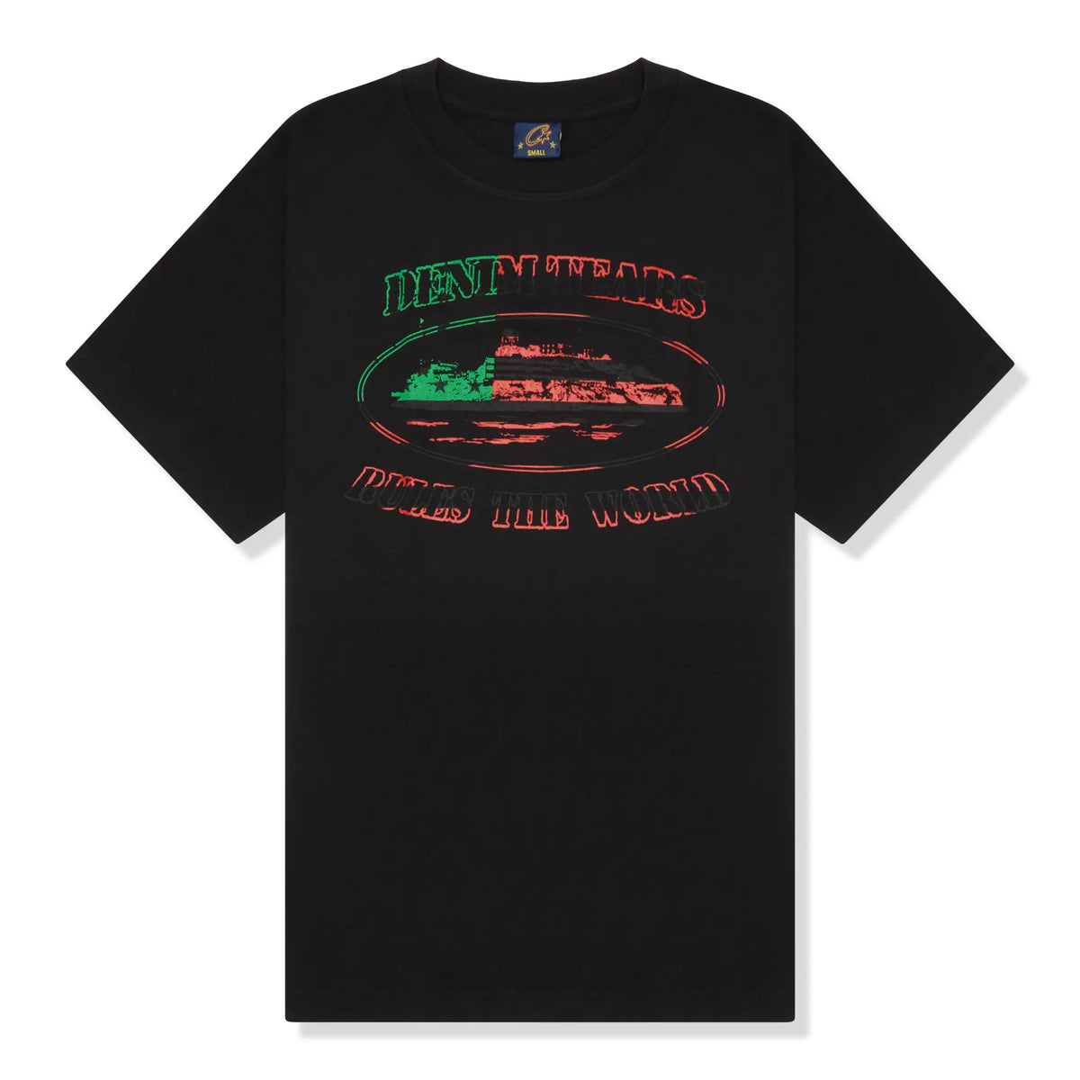 Corteiz X Denim Tears OG Alcatraz T Shirt - Black