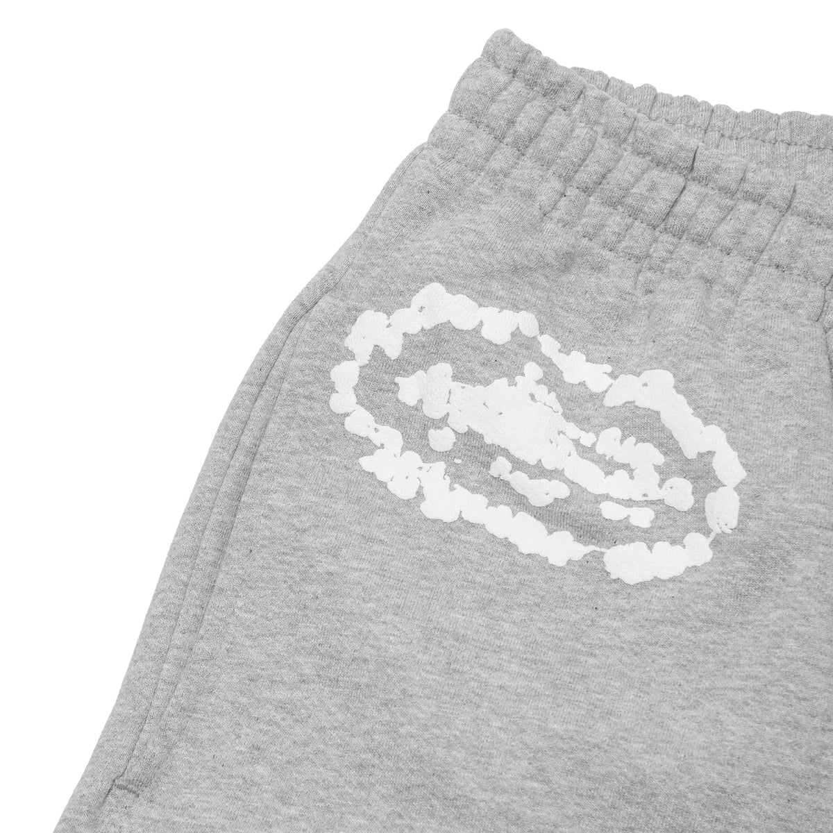 Corteiz X Denim Tears Island Wreath Sweatpants - Grey
