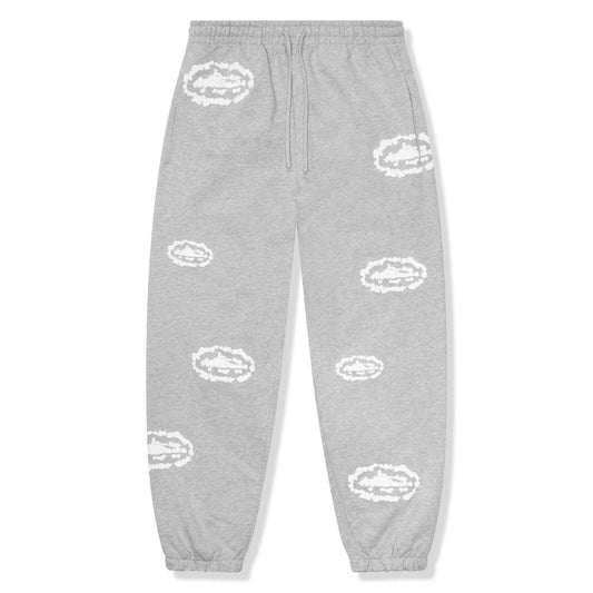 Corteiz X Denim Tears Island Wreath Sweatpants - Grey