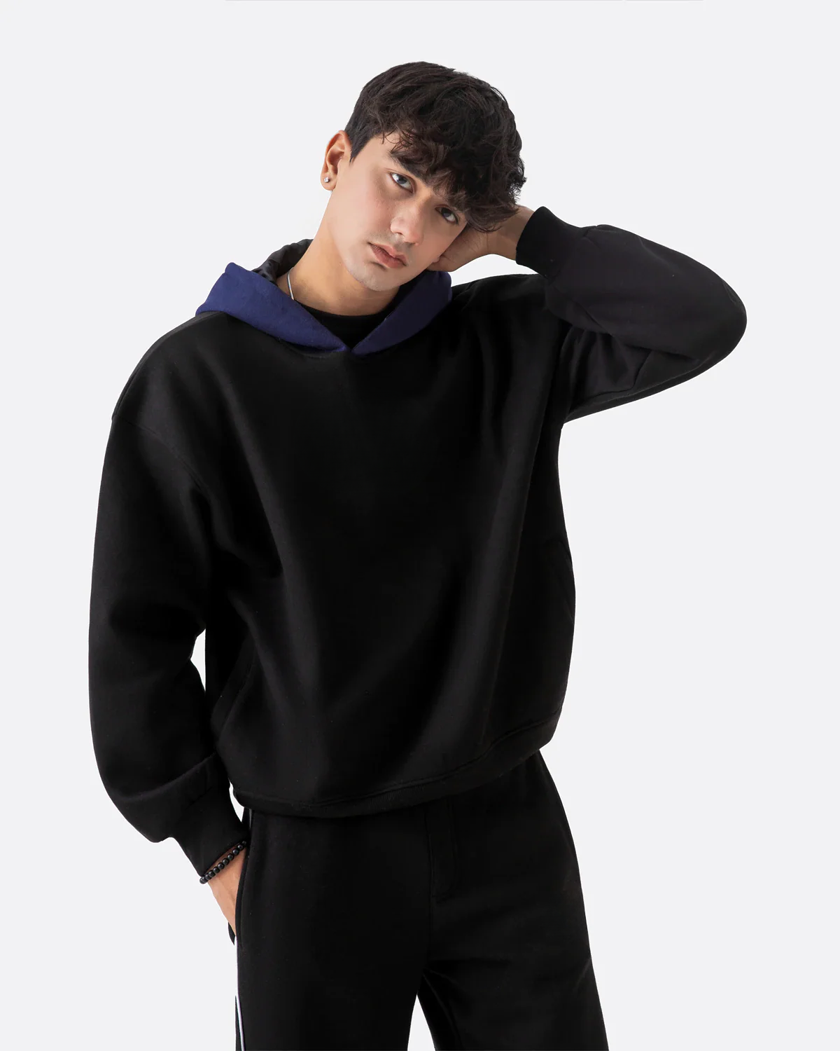 Diaz Clothing Navy Tech Hoodie