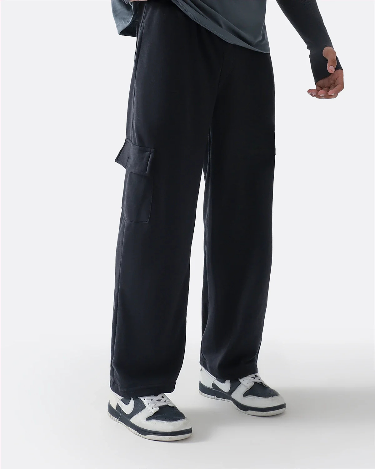 Diaz Clothing Black Cargo Trousers