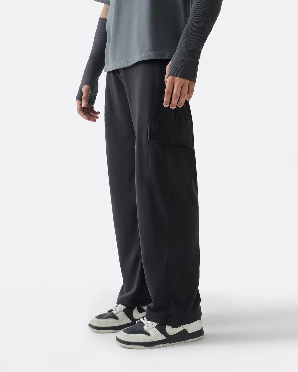 Diaz Clothing Black Cargo Trousers