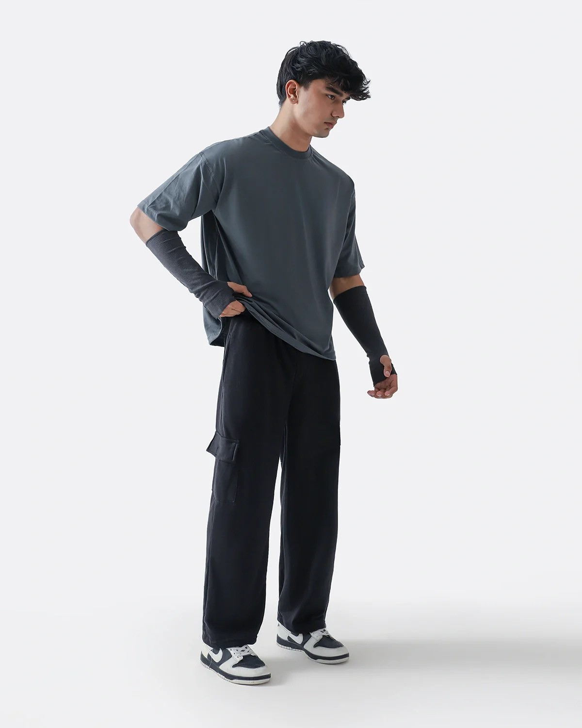 Diaz Clothing Black Cargo Trousers