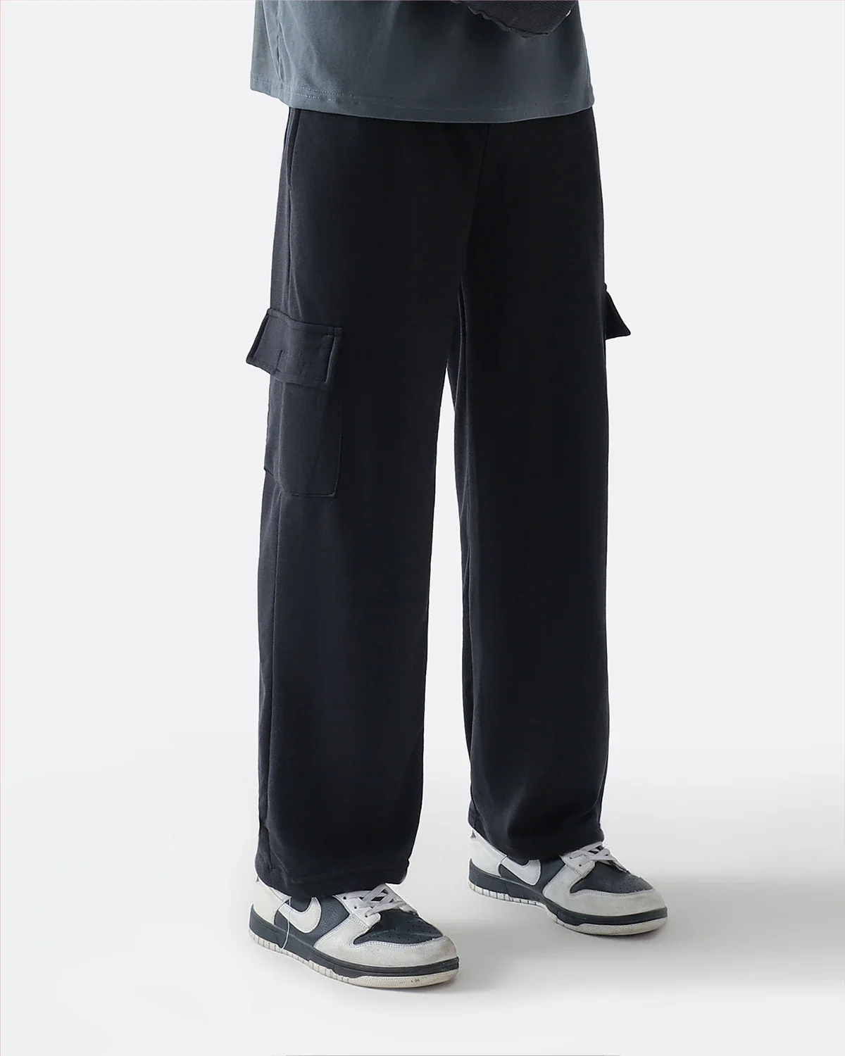 Diaz Clothing Black Cargo Trousers