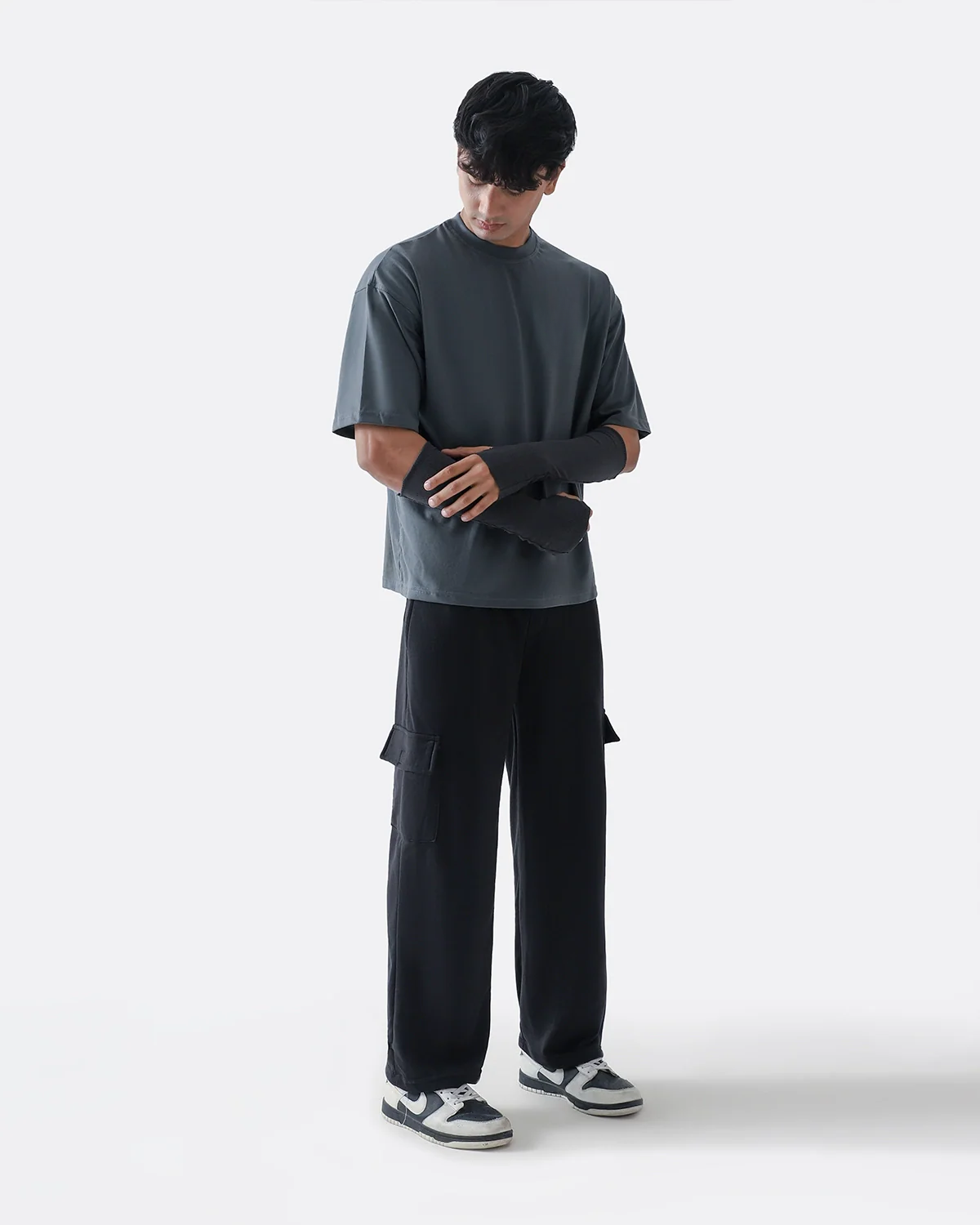 Diaz Clothing Black Cargo Trousers