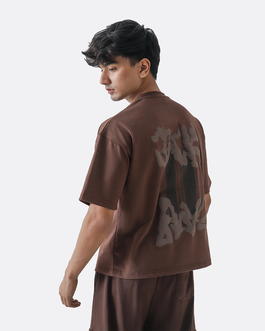 Diaz Clothing Mocha Brown Heavyweight Oversized T-Shirt