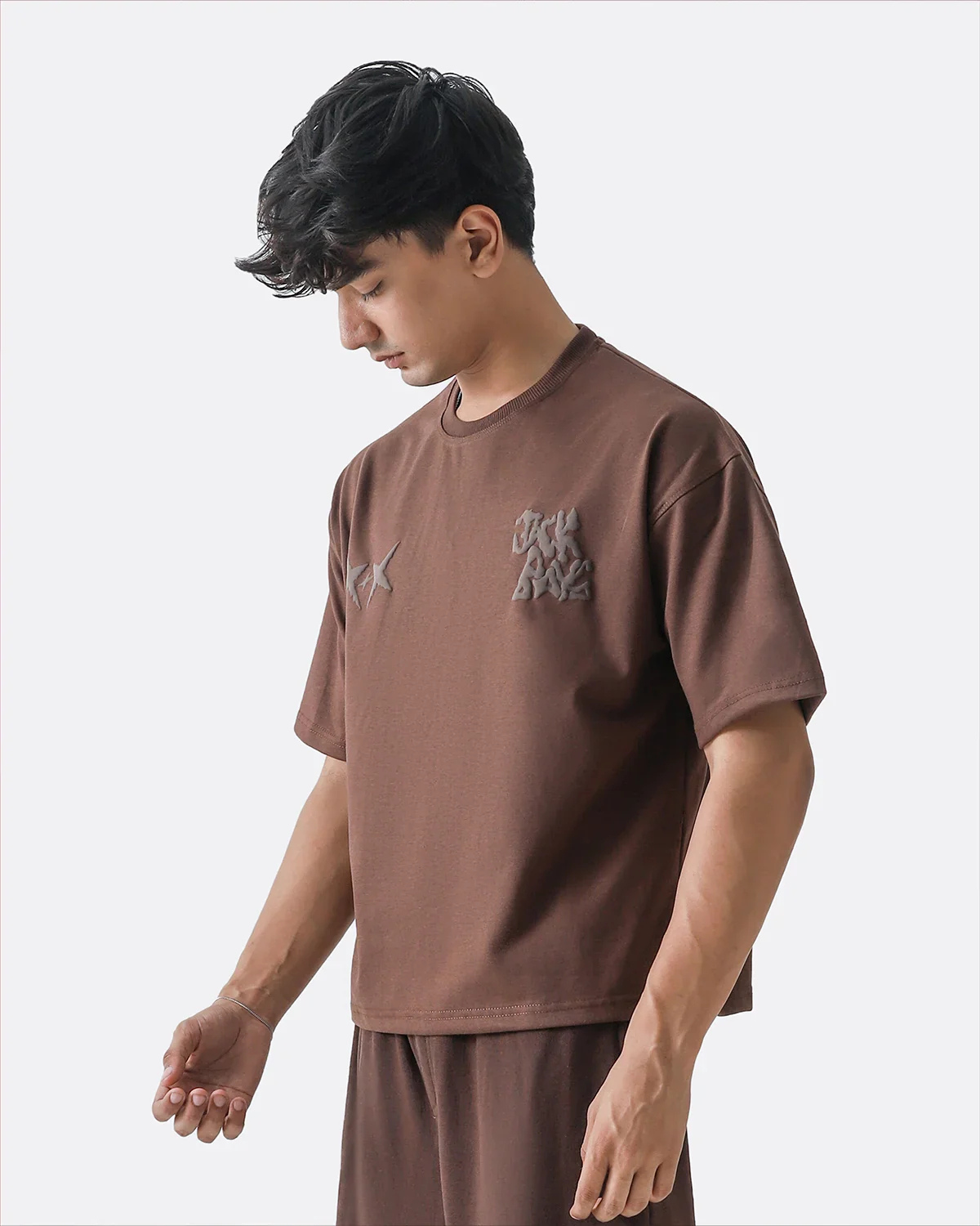 Diaz Clothing Mocha Brown Heavyweight Oversized T-Shirt