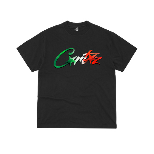 Corteiz Allstarz Italia Tee - Black