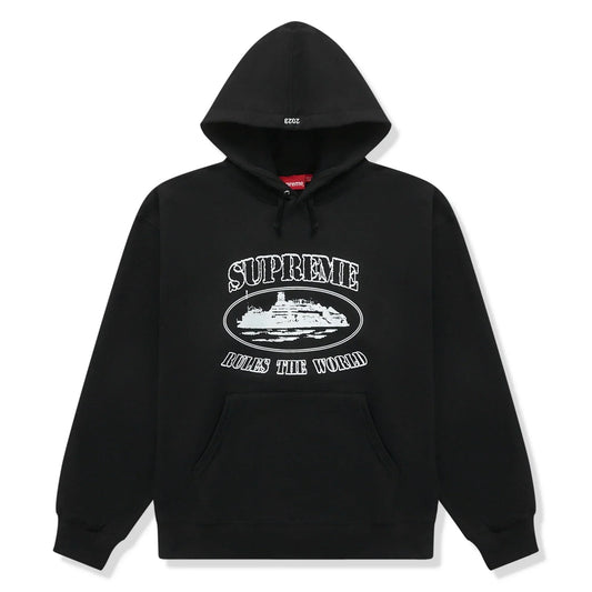 Supreme X Corteiz Rule The World Hoodie - Black