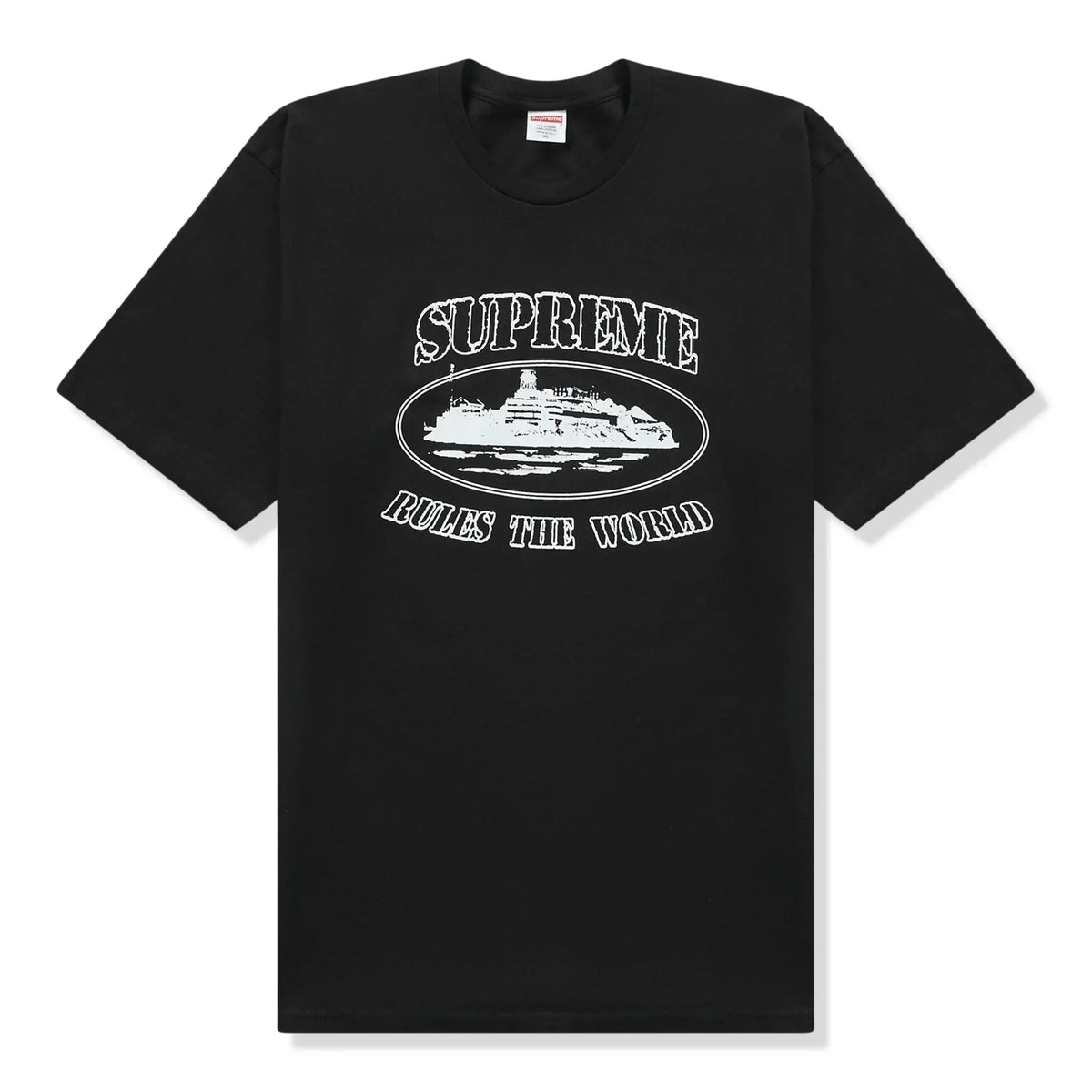 Supreme X Corteiz Rules The World T Shirt - Black